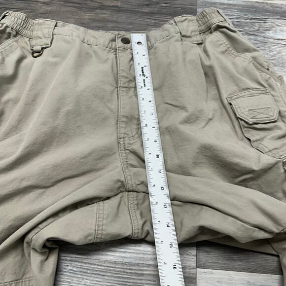 5.11 Tactical Tan Mens 38x31 Double Knee Utility Workwear Canvas Cargo Pants - Picture 10 of 13